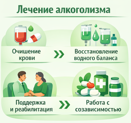 лечение алкоголизма в Лабинске этапы